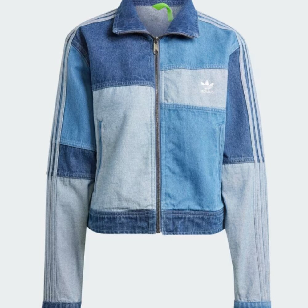 Adidas x KSENIASCHNAIDER denim patchwork track top